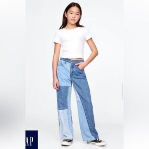 Girls low Rise Stride Patchwork Jeans 8